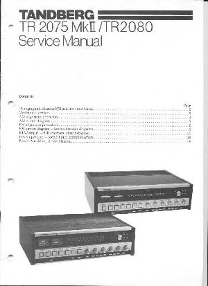 Service manual Tandberg TR-2075MKII, TR-2080 ― Manual-Shop.ru