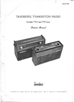 Сервисная инструкция Tandberg TTR-1, TTR-AUTO ― Manual-Shop.ru