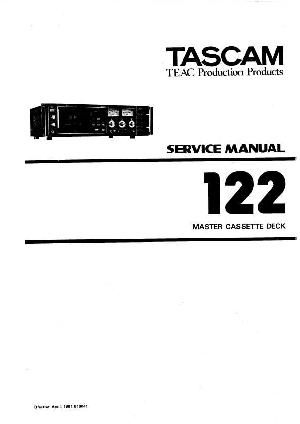 Сервисная инструкция Tascam 122 ― Manual-Shop.ru