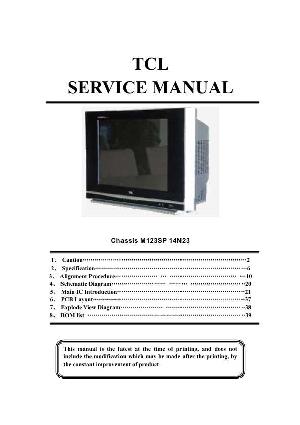 Service manual TCL 14N23, M123SP ― Manual-Shop.ru