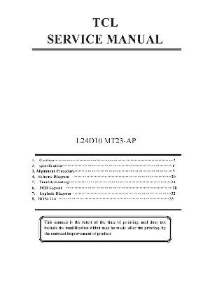 Сервисная инструкция TCL L24D10 MT23-AP ― Manual-Shop.ru