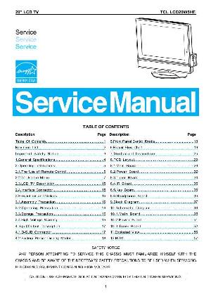 Service manual TCL LCD20W5HE ― Manual-Shop.ru