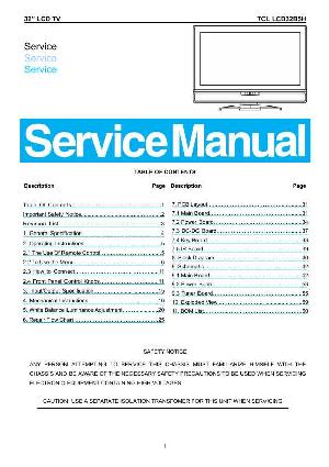 Сервисная инструкция TCL LCD32B5H ― Manual-Shop.ru