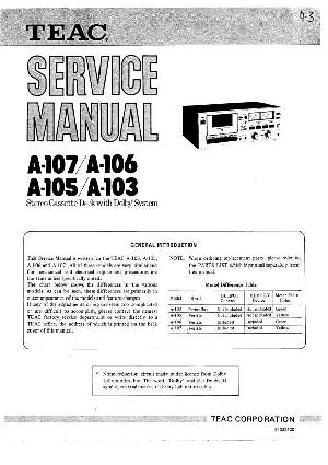 Service manual Teac A-103, A-105, A-106, A-107 ― Manual-Shop.ru