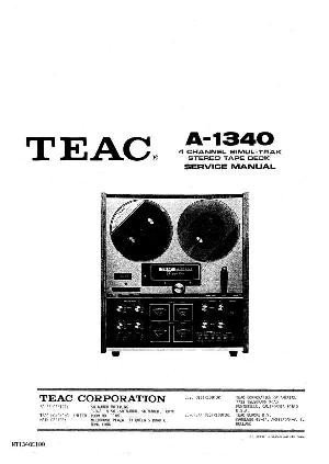 Сервисная инструкция Teac A-1340  ― Manual-Shop.ru