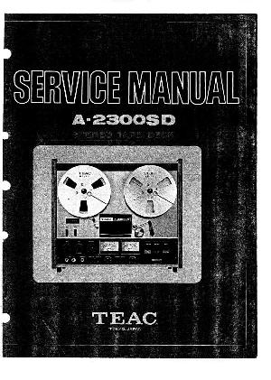 Сервисная инструкция Teac A-2300SD  ― Manual-Shop.ru
