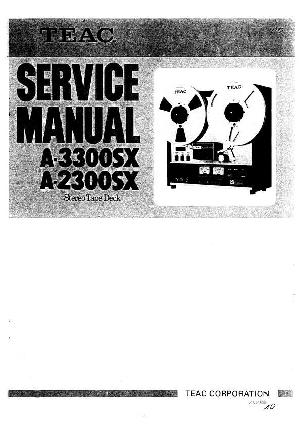 Сервисная инструкция Teac A-2300SX, A-3300SX  ― Manual-Shop.ru