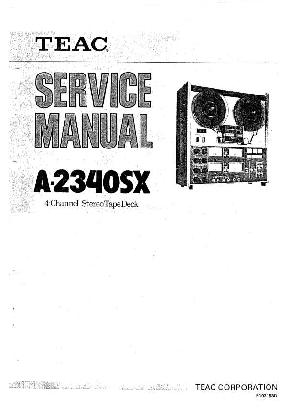Сервисная инструкция Teac A-2340SX ― Manual-Shop.ru