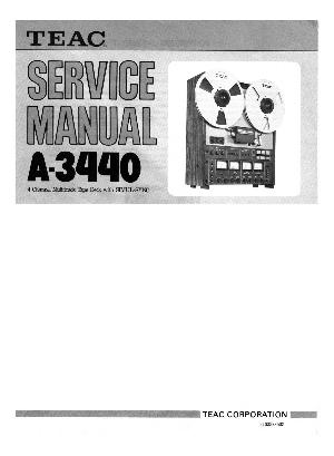 Сервисная инструкция Teac A-3440 ― Manual-Shop.ru
