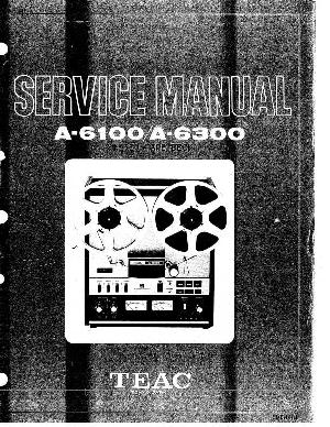 Сервисная инструкция Teac A-6100, A-6300 ― Manual-Shop.ru