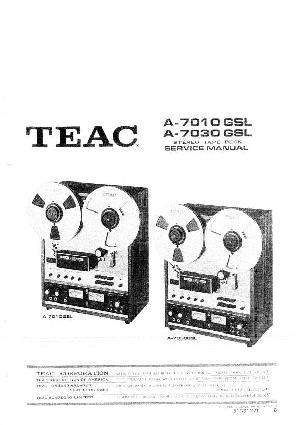Сервисная инструкция Teac A-7010GSL, A-7030GSL  ― Manual-Shop.ru