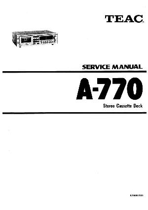 Service manual Teac A-770 ― Manual-Shop.ru