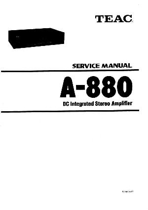 Сервисная инструкция Teac A-880  ― Manual-Shop.ru