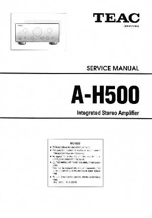 Сервисная инструкция Teac A-H500 ― Manual-Shop.ru