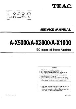 Сервисная инструкция Teac A-X1000, A-X3000, A-X5000 ― Manual-Shop.ru