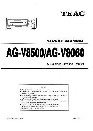 Service manual Teac AG-V8060, AG-V8500 ― Manual-Shop.ru