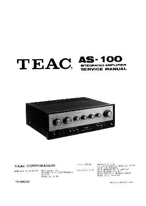 Сервисная инструкция Teac AS-100 ― Manual-Shop.ru