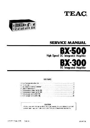 Сервисная инструкция Teac BX-300, BX-500 ― Manual-Shop.ru