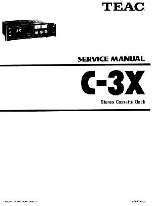Сервисная инструкция Teac C-3X ― Manual-Shop.ru