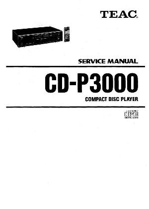 Сервисная инструкция Teac CD-P3000 ― Manual-Shop.ru