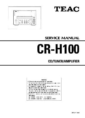 Сервисная инструкция Teac CR-H100 ― Manual-Shop.ru