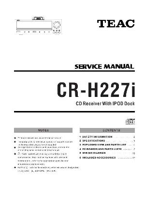 Service manual Teac CR-H227I ― Manual-Shop.ru
