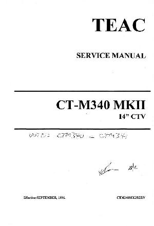Сервисная инструкция Teac CT-M340MKII ― Manual-Shop.ru