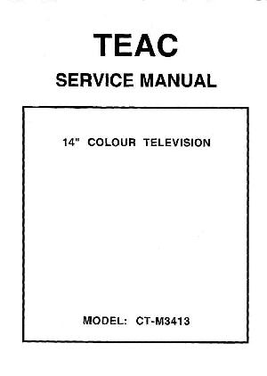 Service manual Teac CT-M3413 ― Manual-Shop.ru