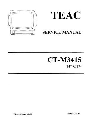 Service manual Teac CT-M3415 ― Manual-Shop.ru