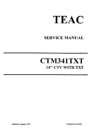 Сервисная инструкция Teac CT-M341TXT ― Manual-Shop.ru