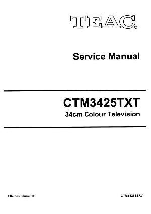 Сервисная инструкция Teac CT-M3425TXT ― Manual-Shop.ru