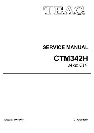 Сервисная инструкция Teac CT-M342H ― Manual-Shop.ru