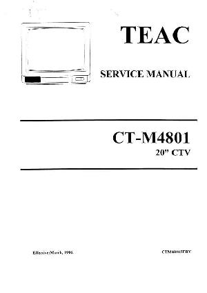 Сервисная инструкция Teac CT-M4801 ― Manual-Shop.ru