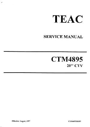 Сервисная инструкция Teac CT-M4895 ― Manual-Shop.ru