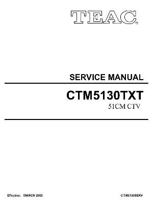 Сервисная инструкция Teac CT-M5130TXT ― Manual-Shop.ru