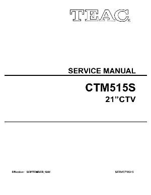 Сервисная инструкция Teac CT-M515 ― Manual-Shop.ru