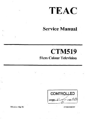 Сервисная инструкция Teac CT-M519 ― Manual-Shop.ru