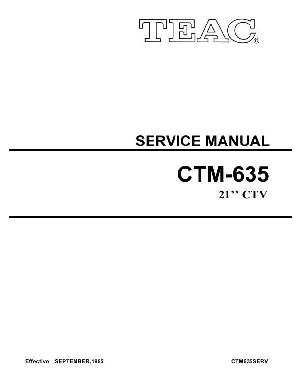 Сервисная инструкция Teac CT-M635 ― Manual-Shop.ru