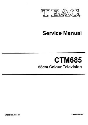 Сервисная инструкция Teac CT-M685 ― Manual-Shop.ru