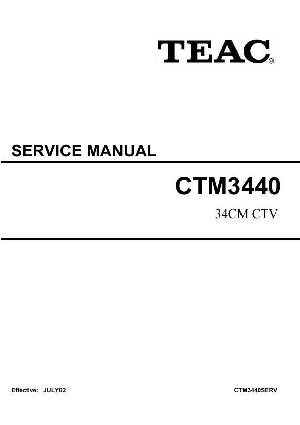 Сервисная инструкция Teac CTM3440 ― Manual-Shop.ru