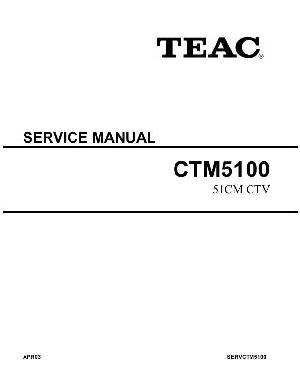 Сервисная инструкция Teac CTM5100 ― Manual-Shop.ru