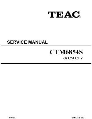 Сервисная инструкция Teac CTM6854S ― Manual-Shop.ru