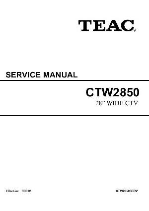 Service manual Teac CTW2850 ― Manual-Shop.ru