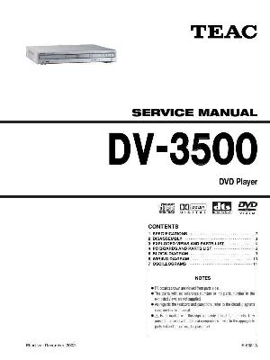 Сервисная инструкция Teac DV-3500 ― Manual-Shop.ru