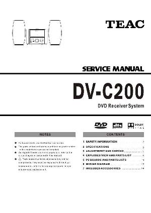 Сервисная инструкция Teac DV-C200 ― Manual-Shop.ru