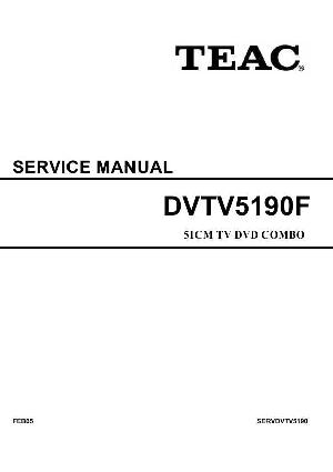 Сервисная инструкция Teac DVTV5190F ― Manual-Shop.ru