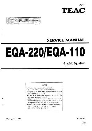 Сервисная инструкция Teac EQA-110, EQA-220 ― Manual-Shop.ru
