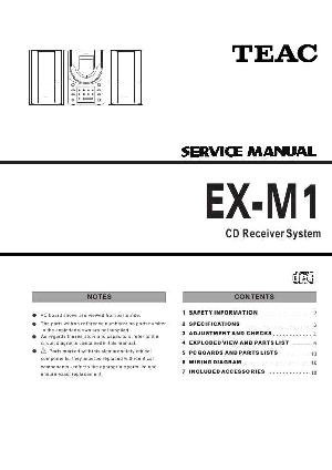 Сервисная инструкция Teac EX-M1 ― Manual-Shop.ru