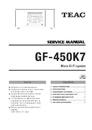 Сервисная инструкция Teac GF-450K7 ― Manual-Shop.ru