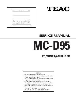 Сервисная инструкция Teac MC-D95 ― Manual-Shop.ru